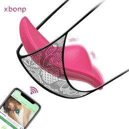 Briefs APP Bluetooth G Spot Dildo Vibrator Female Wireless Remote Control Vibrating Clitoris Stimulator Sex Toy for Women 's Panties