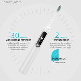 Toothbrush Intelligent Magnetic Suspension Ultrasonic Electric Toothbrush Rechargeable Soft Bristles Waterproof Screen / Visualisation DIY Y240419NERU
