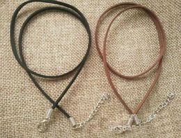 black Brown double side leather Velvet Choker Necklaces with lobster clasp Jewelry For Women rope chain statement Necklaces collar6399485