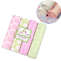 Blankets 4pcs/lot Baby Cotton Flannel Blankets/ Soft And Comfortable Blankets/Receiving Blankets76 76cm