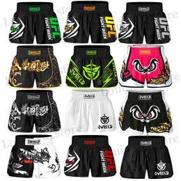 Men's Shorts 2017 Boxing Shorts Muay Thai Boxing Shorts MMA Mens Boxing BJJ Grab Sports Clothing Cheap Boxing Shorts Wholesale T240419