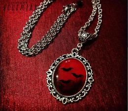 Blood And Bat Dracula Inspired Resin Necklace Black Witch Witchcraft4734105