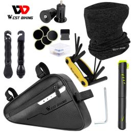 Bags WEST BIKING Bicycle Tools Kit Include Bike Pump Bag Tools Outdoor Cycling Equipment