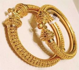 24k Luxury wedding Dubai Bangles Gold Colour For Women Girls Wedding Bride India Bracelets Jewellery Gift Can Open 22012488184277903261