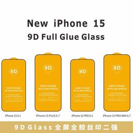 100pcs 9D Ultra Silm Transparent Screen Protector For iPhone 15pro 15promax 13 X 12 Mini 11 Pro Max XR Edge Tempered Glass Film for iphone 15 14 XS Max 14PROMAX