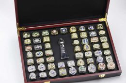 Rings Super Bowl 55 Ring Set Football Championship Ring and Trophy 19662020 Championship Collection