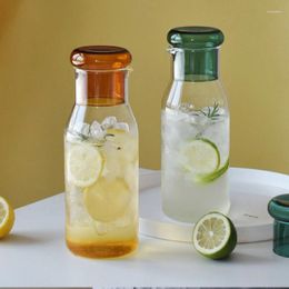 Water Bottles Cold Kettle Coloured Glass Pot Cup Drink Bottle Household Large Capacity High-temperature Resistant