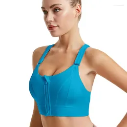 Waist Support Sports Bras For Women Full-Support Wirefree Padded Running With Criss-Cross Back Shockproof Breathable