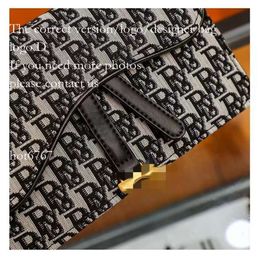 designer bag Brand Women's Bag Mini Bag Saddle Chain Handbag Oblique Print High End Printed Trendy Women's Handheld Bag Long Wallet Fashion Card Bag Women's Bag