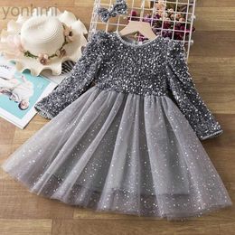 Girl's Dresses Christmas Girl Clothes for 3-8 Y Birthday Party Red Princess Dress Elegant Causal Sequin Kids Dress New Year Santa Claus Costume d240423