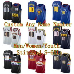 15 Jokic Stitched Basketball Jerseys 27 Murray Michael Porter Jr Aaron Gordon any name any numebr 2023/24 fans city jerseys Men youth women S-6XL