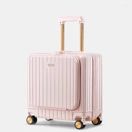 Suitcases Luggage Women's Advanced Zipper Boarding Case Male Pull Rod Universal Wheel 17 Inch Durable Suitcase