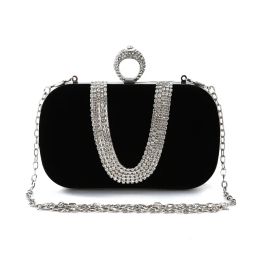 Bags Women Evening Bags Diamond Clutch Bag Party Diamonds Lady Black Red Chain Shoulder Bag Handbags for Purse