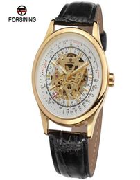 Forsining Brand Luxury Men Fashion Skeleton Wristwatch Classic Retro Design Transparent Case Creative SelfWind Mechanical Watch S6377378