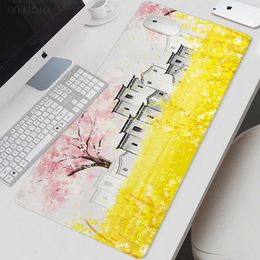 Mouse Pads Wrist Rests Mouse Pad Gamer Chinese Ancient Painting XL Home Mousepad XXL MousePads Natural Rubber Carpet Office Non-Slip Mice Pad Y240419