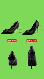 2022 NEW Women Sexy Party Night Club Metal Square Buckle High Heel Shoes Shallow Black Pumps Fashion Party Shoes Mujer G2204258453077