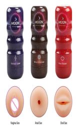 Vibrating Masturbator Automatic Powerful Sucking Masturbation Cup Anal Vagina Realistic Pocket Pussys Male sexy Toys for Men8938370