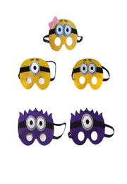 The Minions Masks Small yellow girl Mask for kids Halloween Christmas costumes masquerade masks party favors gifts8498633