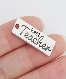 Vintage Theacher039s Day Alloy Charms Vintage Teacher Message Tag Charms Die Sturck 1029mm 50pcs AAC0178254873