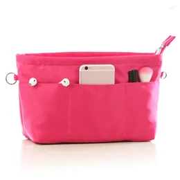 Cosmetic Bags Bag In Organizer Handbag Purse Insert Large Capacity Nylon Portable Finishing Inside