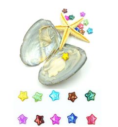 2018 Novas ostras com estrelas Edison Pearls BEADS 810 mm Multicolors de água doce Pérolas para jóias DIY Vacuncas de jóias WHOR8491258