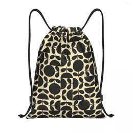 Shopping Bags Orla Kiely Prints Jigsaw Stem Jet Drawstring Backpack Women Men Gym Sport Sackpack Portable Bag Sack