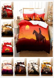 Red Dead Redemption theme 3D bedding sets skinfriendly polyester brushed fabric Duvet cover set for adults and children general q4731789