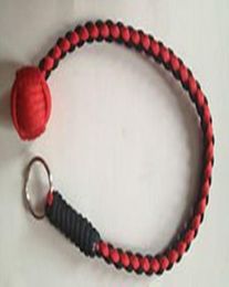 Monkey039s Fist 1quot Steel Ball Self Monkey Fist Keychain 550 Survival Paracord lanyard5993382