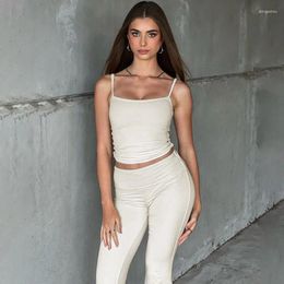 Women Beach Bath Outlet Cover Up Outfits Suit 2024 Summer Solid Color Halter Vest Slim Set Spandex Dress Swimsuit Swim