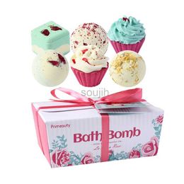 Bubble Bath 6Pcs Aromatherapy Bath Bomb Christmas Gift Stress Relief Relaxation Scented Shower Bath Salt Ball for Valentines Day/Birthday d240419