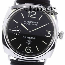 Men's Automatic Fashion Watch Stainless Steel Pererei Radiomir Black Seal Logo Pam00380 Small Second Manual Chained Mens _769760