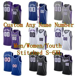 Domantas Sabonis Stitched Basketball Jerseys 5 Fox Keegan Murray any name any numebr 2023/24 fans city jerseys Men youth women S-6XL