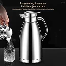 Water Bottles 2.3L Insulated Kettle Double Layer 316 Stainless Steel Thermal Beverage Dispenser V-Shaped Spout Keeping For Home Restaurant