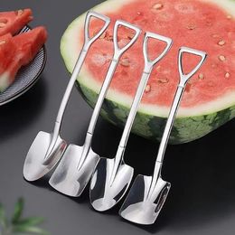 Stainless Steel Shovel Watermelon Spoon Children Dessert Cake Ice Cream Scoop Fruit Salad Scoops Kitchen Dinnerware Shovels
