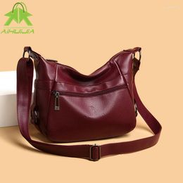 Shoulder Bags Fashion Soft PU Leather Sor Women 2024 Designer High Quality Messenger Bag Luxury Large Capacity Female Handbag