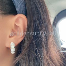 Hot Sell Studs Designer Earrings Brand Letter Stud Earring Vogue Women Pearl Crystal Earring Wedding Party Jewelry High Texture 925 Silver Plated Eardrop