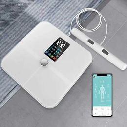 Body Weight Scales 8 Electrode Body Weight Scale Balance Smart Scales with Screen Digital Scale BMI Bluetooth Body Fat Bathroom Scales 240419