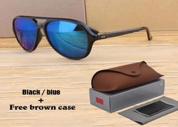 High quality sunglasses men women Brand Designer Plank frame Mirror uv400 lens sun glasses Oculos De Sol with Retail cases and box6058773