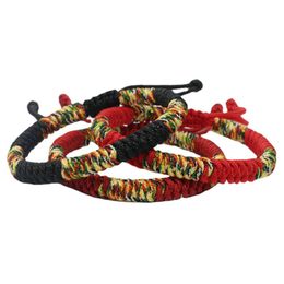 Colourful Braided Rope Woven Handmade Friendship Lovers Charm Bracelets For Women Men Lucky Bless Style Jewellery