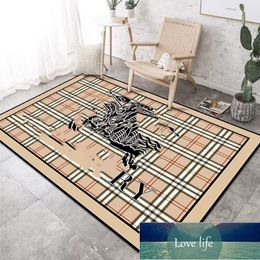 Carpet Living Room Big Brand Fashion Light Luxury Living Room Sofa Coffee Table Mat Study Bedroom Bedside Blanket Easy to Clean Big Brand Non-Slip Mats