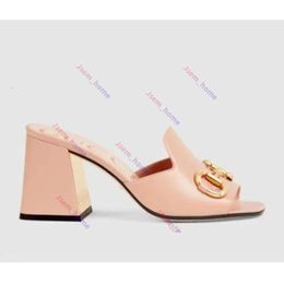 Luxury Gicci Slides Sandals Designer G Guuui Slide Sandals Mules Heels Classic Style Details Perfect Customized Fabric/leather Sheepskin Lining Size 35-42 673