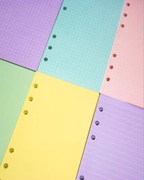 40 sheet A5 A6 Sixhole notebook inner core paper product binder insert 6colors multichoice looseleaf replacement page Handbook5691655