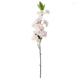 Decorative Flowers Artificial Flower Peach Blossom Branch Fake Decoration Silk Cloth Home El Office Arrangement