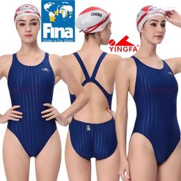 Women's Swimwear FINA Approved High Quality Yingfa Competition Training Racing Swimsuit Women'sprofessional One-piece