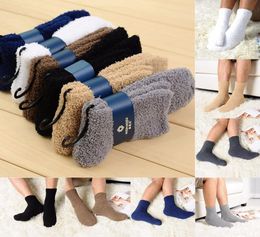 Whole 12pairs Extremely Cosy Cashmere Socks Men Winter Warm Sleep Bed Floor Home Fluffy4433573