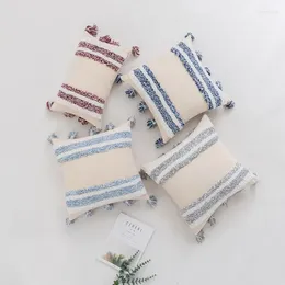 Pillow Boho Style Tufted Throw Case 30X50cm 45X45cm Tassel Cotton Square Cover For Living Room Sofa Chair Decoration