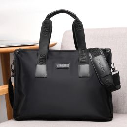 Briefcases Large capacity handbag business briefcase leisure Oxford cloth bag canvas man's bag Single Shoulder Messenger Bag computer bag