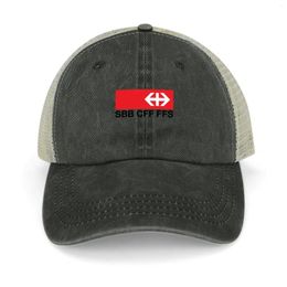 Ball Caps Swiss Railways (SBB-CFF-FFS) Logo T-Shirt Cowboy Hat Sun Cap Luxury Man Dad Women Beach Fashion Men's