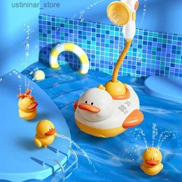 Sand Play Water Fun Electric Baby Bath Toys for Kids Duck Spray Bath Baby Shower Water Ball Bathroom Baby Bathtub Water Toy Babies Toddlers Gifts L416