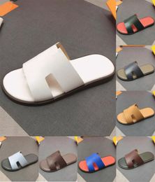 Latest Men Slippers Designer Slipper Lazy Large Beach Sandals Calfskin Slides Summer Flat Scuffs Sandal Size 38453159732